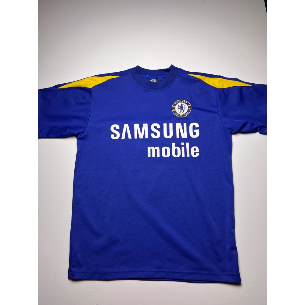Chelsea FC Soccer Jersey Mens L Blue Lampard 8 Samsung Mobile Premier League Kit